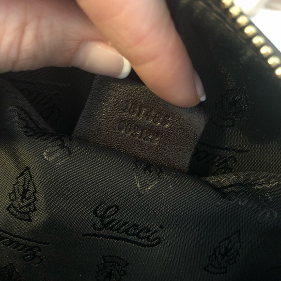 Gucci GG Duchessa Brown Beige Vinyl Plastic Boston Bag - Picture 9 of 9